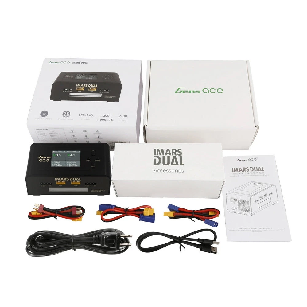 Gens Ace GensAce Imars Dual Channel AC200W/DC300W Balance Charger - Image 3