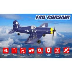VOLANTEX RC F4U Corsair 4CH Warbird Airplane With Xpilot Stabilizer - One-key Aerobatic RTF 761-8