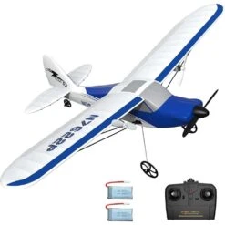 VOLANTEX RC Sport Cub S2 RC Plane With Gyro Stabilization System Ready To Fly For Beginners 2-CH Remote Control Airplane RTF (762-2)