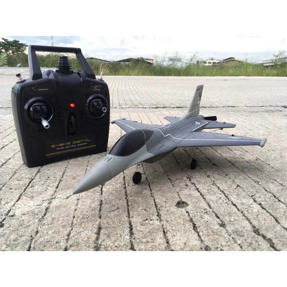 VOLANTEX RC 4-CH Jet F-16 Fighting Falcon RTF With Xpilot Stabilizer, Perfect For Beginners (761-10)