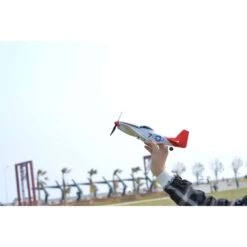 VOLANTEX RC P-51D Mustang 4-Ch Beginner Airplane With Xpilot Stabilizer - One-key Aerobatic (761-5) RTF