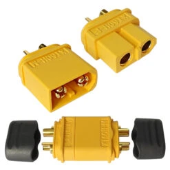 XT60 Connectors By Amass Yellow 2 Pairs