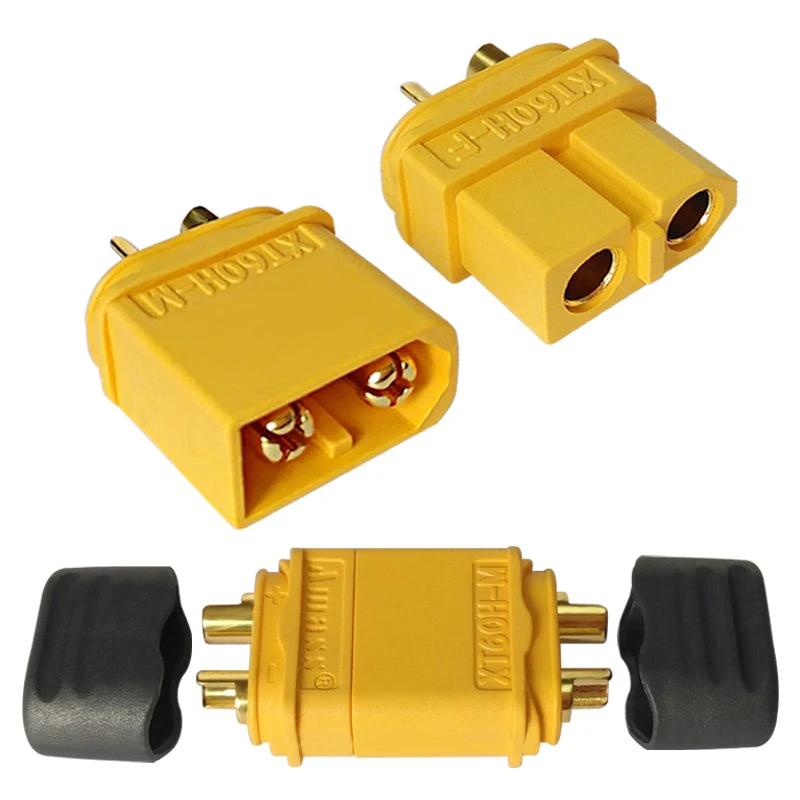 XT60 Connectors By Amass Yellow 2 Pairs