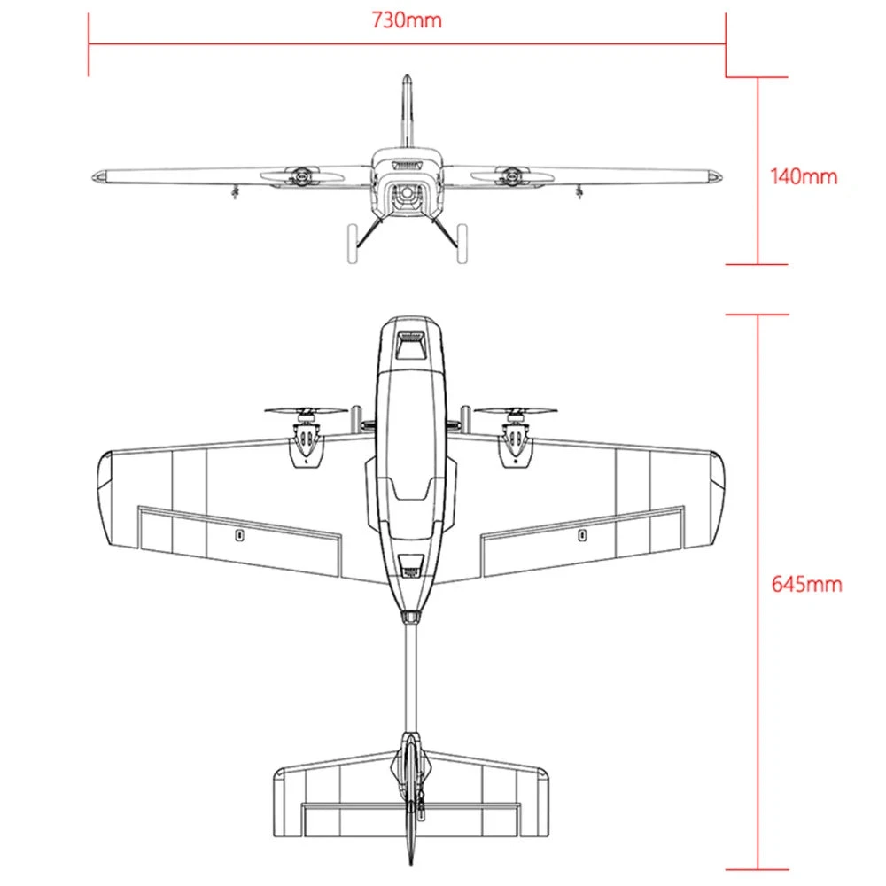 HEE WING T-1 Ranger 730mm Wingspan Dual Motor EPP FPV Racer RC Airplane Fixed Wing KIT - Image 2