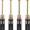 Hex Nut Screw Driver Set Titanium Nitride Coated 4pcs Tools Kit 4.0mm 5.5mm 7.0mm 8.0mm