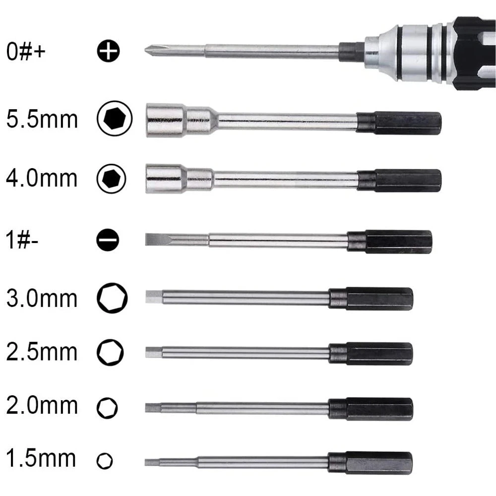 8 In 1 Hex Screw Driver Set For RC Models - Image 3