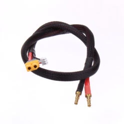 RC Car 2S Battery Charge Cable 4mm & 5mm Bullet Connector 2 In 1 12 Or 24 Inch With XT60