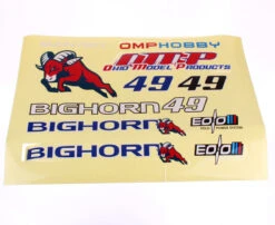 OMPHOBBY 49" BigHorn Decal Sticker Sheet