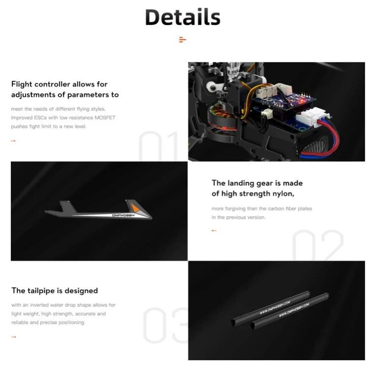 OMPHobby M1 RC Helicopter FHSS Protocol Version - Image 8