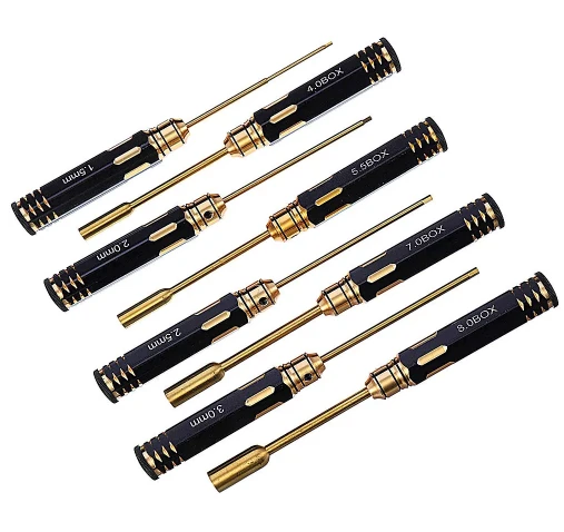 18PCS RC Tools Kits Hex Screwdriver Set Titanium Nitride Coated - Image 3