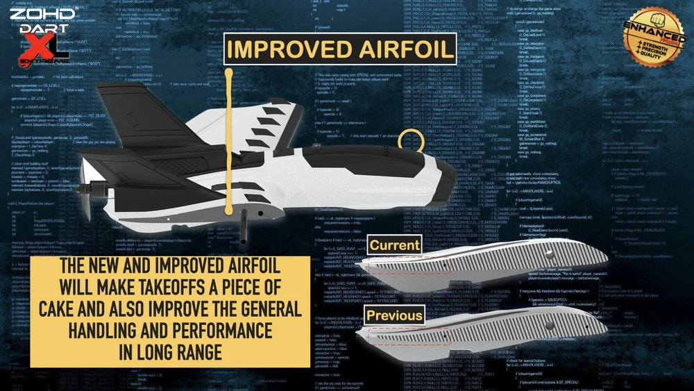 ZOHD Dart XL Extreme Enhanced FPV Wing PNP - Image 8