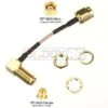 5CM RP-SMA Male To 90 Degree RP-SMA Female Cable