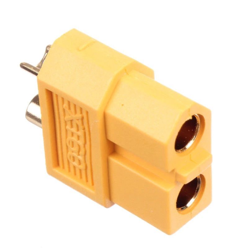 XT60 Female Connectors By Amass Yellow For Battery 5 Pieces - Image 3