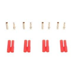 4mm Bullet Connectors With Cases 4 Sets
