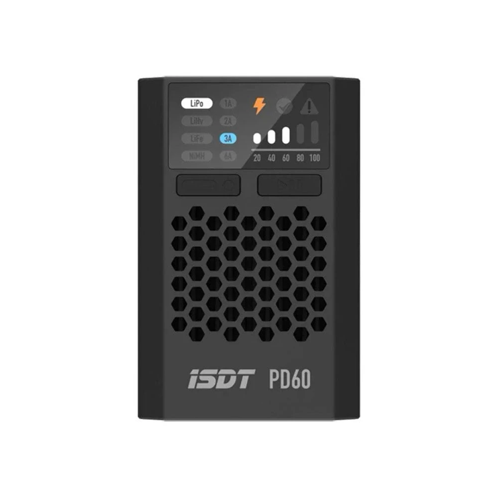 ISDT PD60 60W 6A 1-4S USB-C Input Battery Charger