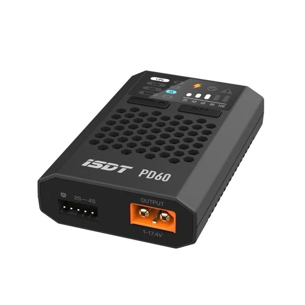 ISDT PD60 60W 6A 1-4S USB-C Input Battery Charger - Image 2