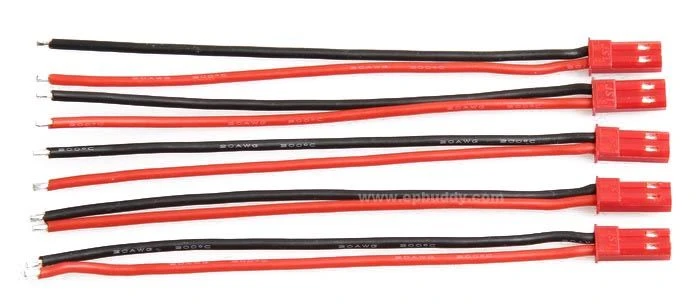 JST Pigtail Female Connectors For Battery 5 Pieces