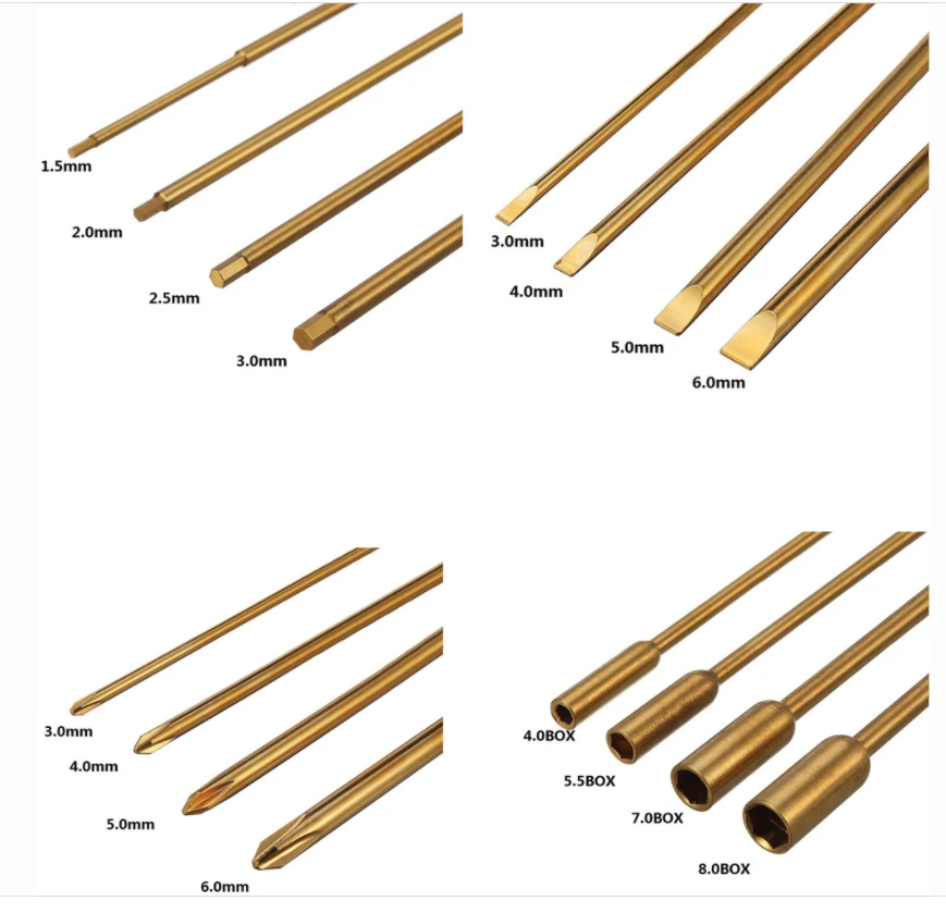 RC Screwdriver Hex Socket Tools Kit 16pcs Titanium Nitride Coated - Image 2