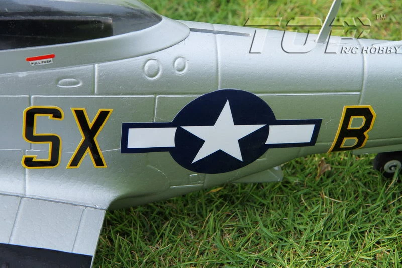 Top RC P-51D Mustang 750mm/30.00in EPO Electric RC Airplane PNP Yellow - Image 5